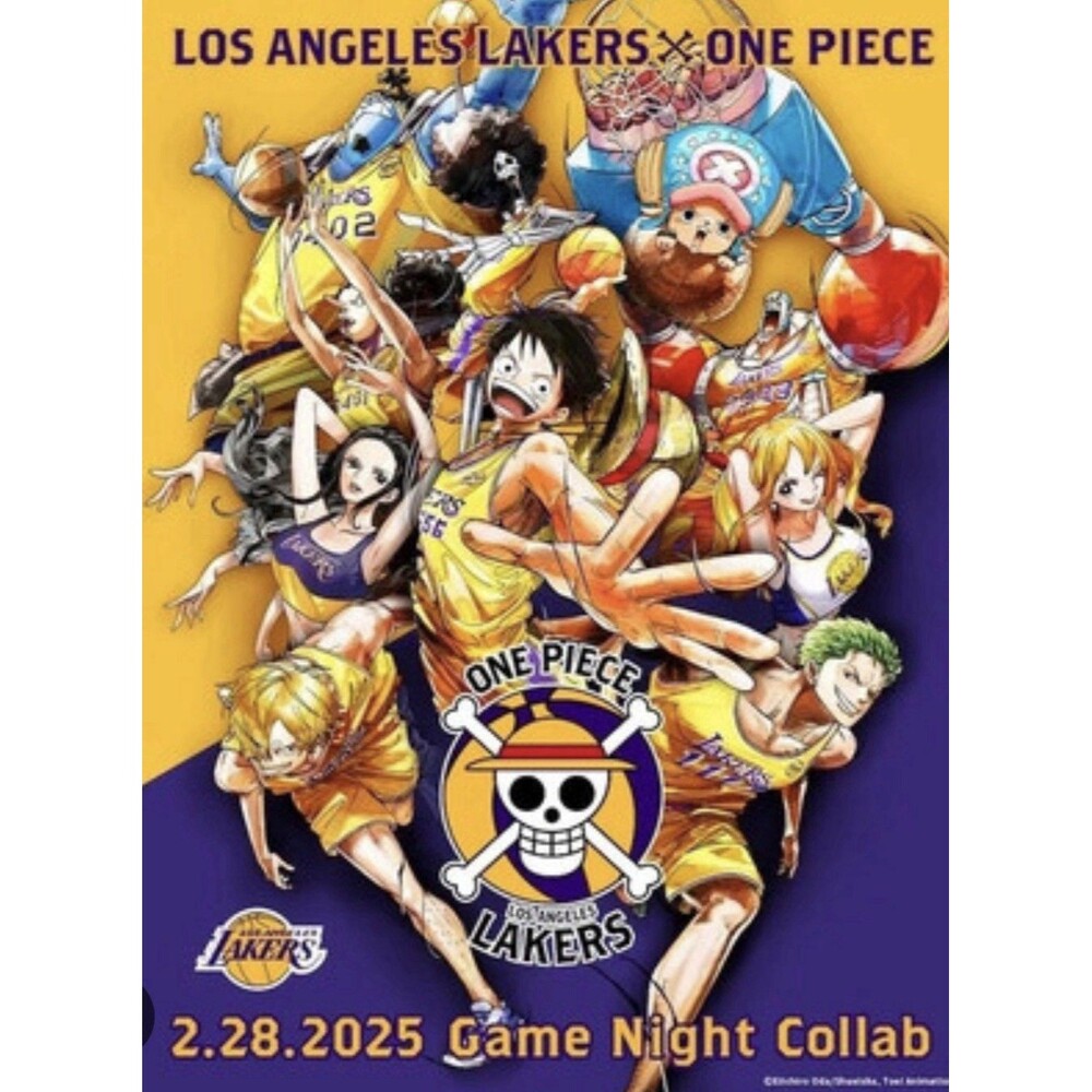 Los Angeles Lakers x One Piece Limited Edition Poster – Exclusive SGA